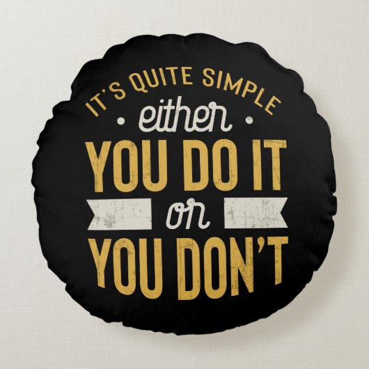 Ondernemer Motivatie Inspirerend Gezegde Rond Kussen (Voorkant)