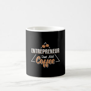 Ondernemer Voeg koffie baas manager CEO cadeau toe Koffiemok