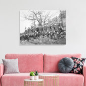 Onderneming C, 3e Amerikaanse infanterie in Fort M Canvas Afdruk (Insitu (Woonkamer))