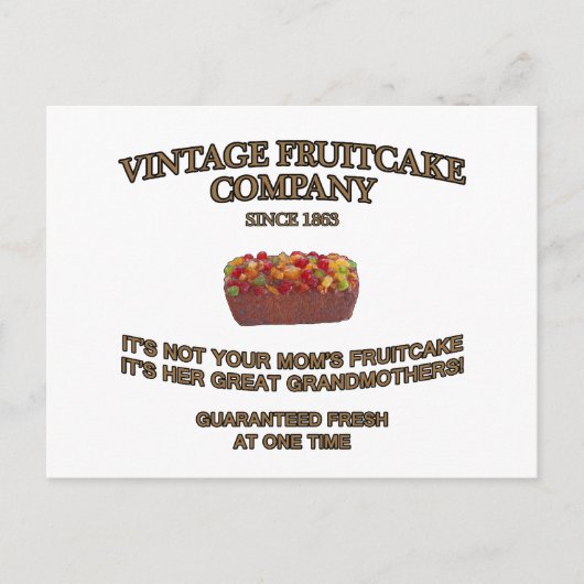  onderneming Fruitcake Briefkaart (Voorkant)