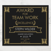 Ondernemingspersoneel Award Sparkling Wijnetiket (Enkel label)