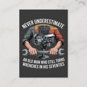 Onderschat een man die nog steeds sleutels hanteer contactkaartje