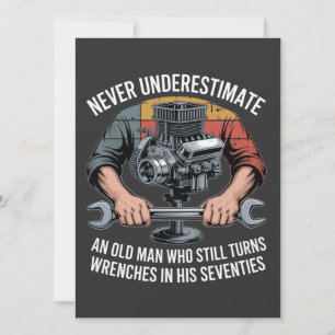 Onderschat een man die nog steeds sleutels hanteer kaart