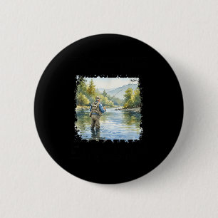 Onderschat een oude man die in de 70 vist niet ronde button 5,7 cm