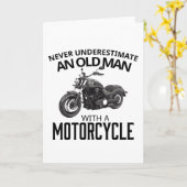 Onderschat het oude Man en de motor niet Kaart (Gele Bloem)