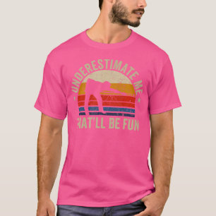 Onderschat me dat dat leuk zal zijn 70s biljart t-shirt