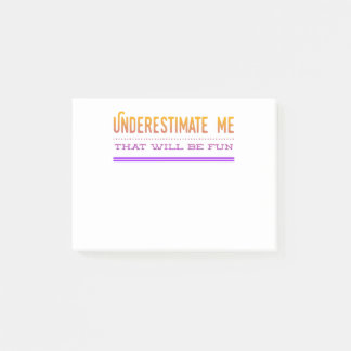Onderschat me dat het goed zal zijn post-it® notes