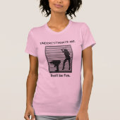 Onderschat me, dat zal Fun Sassy Funny zijn. T-shirt (Voorkant)