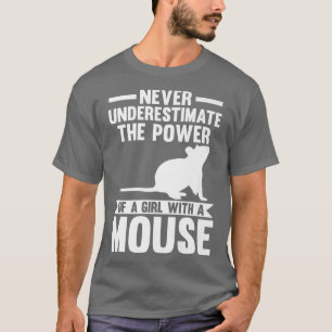 Onderschat nooit de kracht van een meisje dat hiel t-shirt