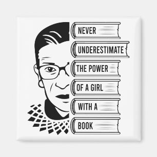 Onderschat nooit de kracht van meisjes met boek magneet
