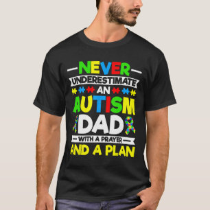 Onderschat nooit een autisme vader - autisme Aware T-shirt