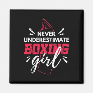 Onderschat Nooit Een Boksmeisje Mma Kickboksen B Magneet