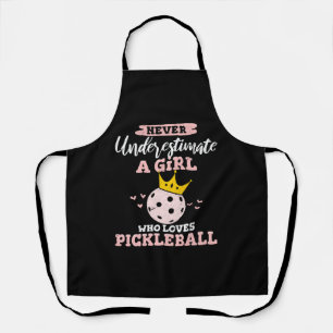 Onderschat nooit een meisje dat van Pickleball Lo Schort