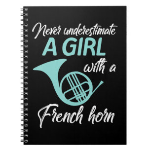 Onderschat nooit een meisje met een gitaargitarist notitieboek
