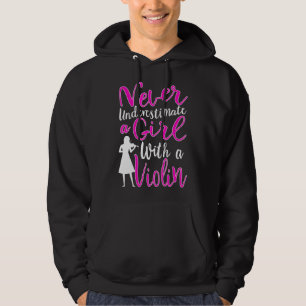 Onderschat nooit een meisje met een Violin Cool Co Hoodie
