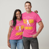 Onderschat nooit een oud Man dat cricket speelt T-shirt (Unisex)