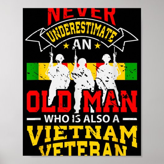 Onderschat nooit een oud Man dat ook een Vietnamee Poster (Voorkant)