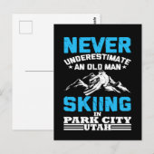 Onderschat nooit een oud man in Utah Briefkaart (Voorkant / Achterkant)