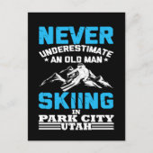 Onderschat nooit een oud man in Utah Briefkaart (Voorkant)