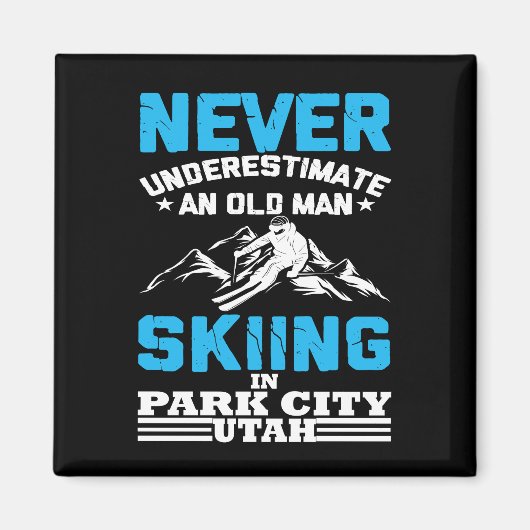 Onderschat nooit een oud man in Utah Magneet (Voorkant)