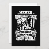Onderschat nooit een oud Man met een neusmobiele Kaart (Voorkant / Achterkant)