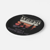 Onderschat nooit een oud man met een snowboard papieren bordje (Gekanteld)