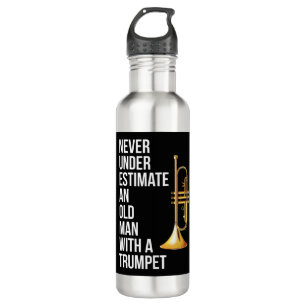 Onderschat nooit een oud Man met een Trumpet Prem Waterfles
