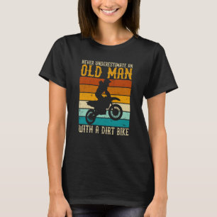 Onderschat nooit een oud Man met een vuile bike T-shirt