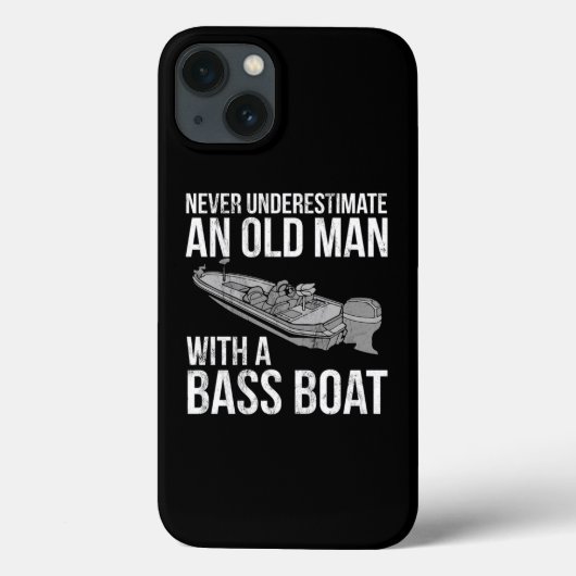 Onderschat nooit een oud Man met zeebaars vis Case-Mate iPhone Case (Achterkant)