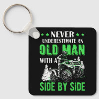Onderschat nooit een oud Man offroad UTV ATV SID