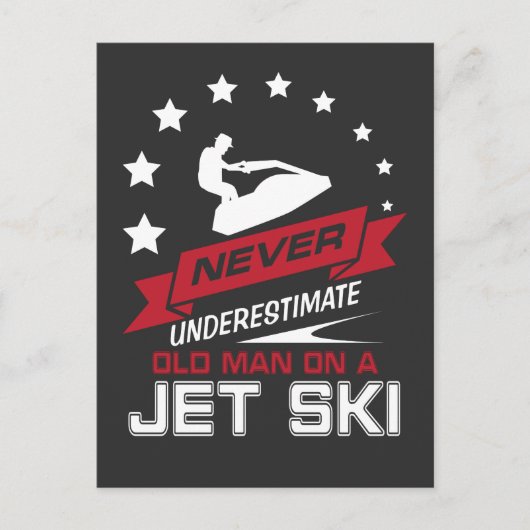 Onderschat nooit een oud man op een StraalGift van Briefkaart (Voorkant)