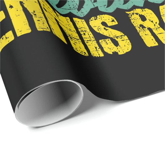 Onderschat nooit een oud Man - Tennis Racket SPO Cadeaupapier (Rol Hoek)