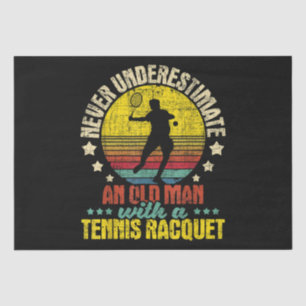Onderschat nooit een oud Man - Tennis Racket SPO Tissuepapier