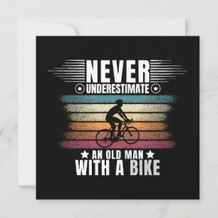 Onderschat nooit een oude man op een fiets