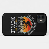 Onderschat nooit een oude man op een fiets Case-Mate iPhone case (Achterkant (horizontaal))