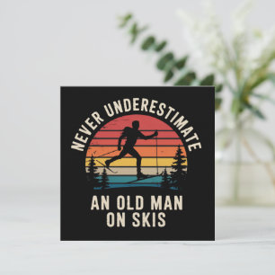 Onderschat nooit een oude man op skis Skiuitstap Kaart