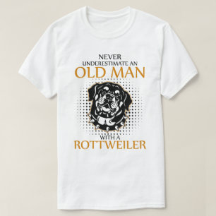 Onderschat nooit een rottweiler t-shirt