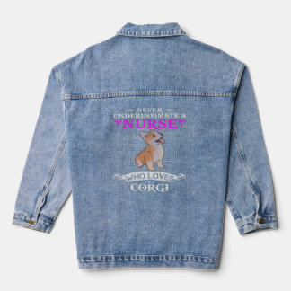 Onderschat nooit een verpleegster die van Welsh Co Denim Jacket