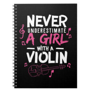 Onderschat nooit een violinspeler muzikanten op SH Notitieboek