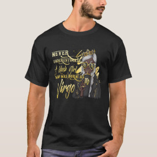Onderschat nooit een zwart meisje waarin werd gebo t-shirt