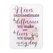 Onderschat nooit het verschil dat u maakt magneet (Verticaal)