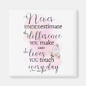 Onderschat nooit het verschil dat u maakt magneet (Voorkant)