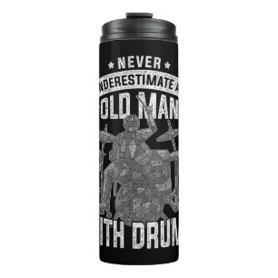 Onderschat nooit oude Mannen met drumsAls u Thermosbeker