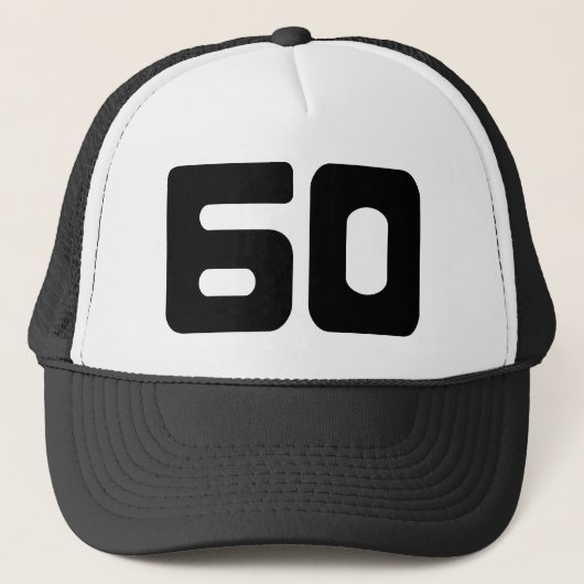 Onderscheidend 60ste verjaardagsfeestje trucker pet (Voorkant)