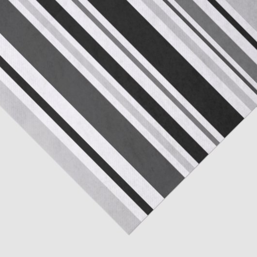 Onderscheidende grijze, zwarte, witte strepen tissuepapier (Detail)