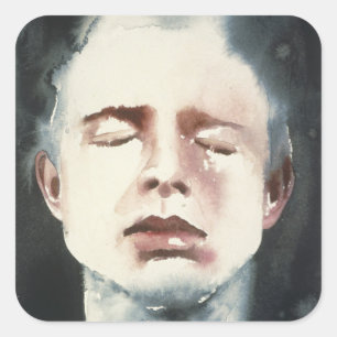 Onderscheidende merken 4 vierkante sticker