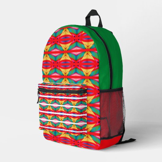 Onderscheidingsverf Bedrukte Rugzak (Achterkant Hoek Rechts)