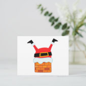 Onderste Kerstman Feestdagenkaart (Staand voorkant)