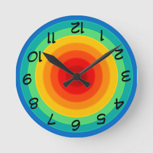 Onderste regenboogklok ronde klok