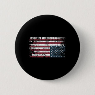 Ondersteboven Amerikaanse vlag1 Ronde Button 5,7 Cm